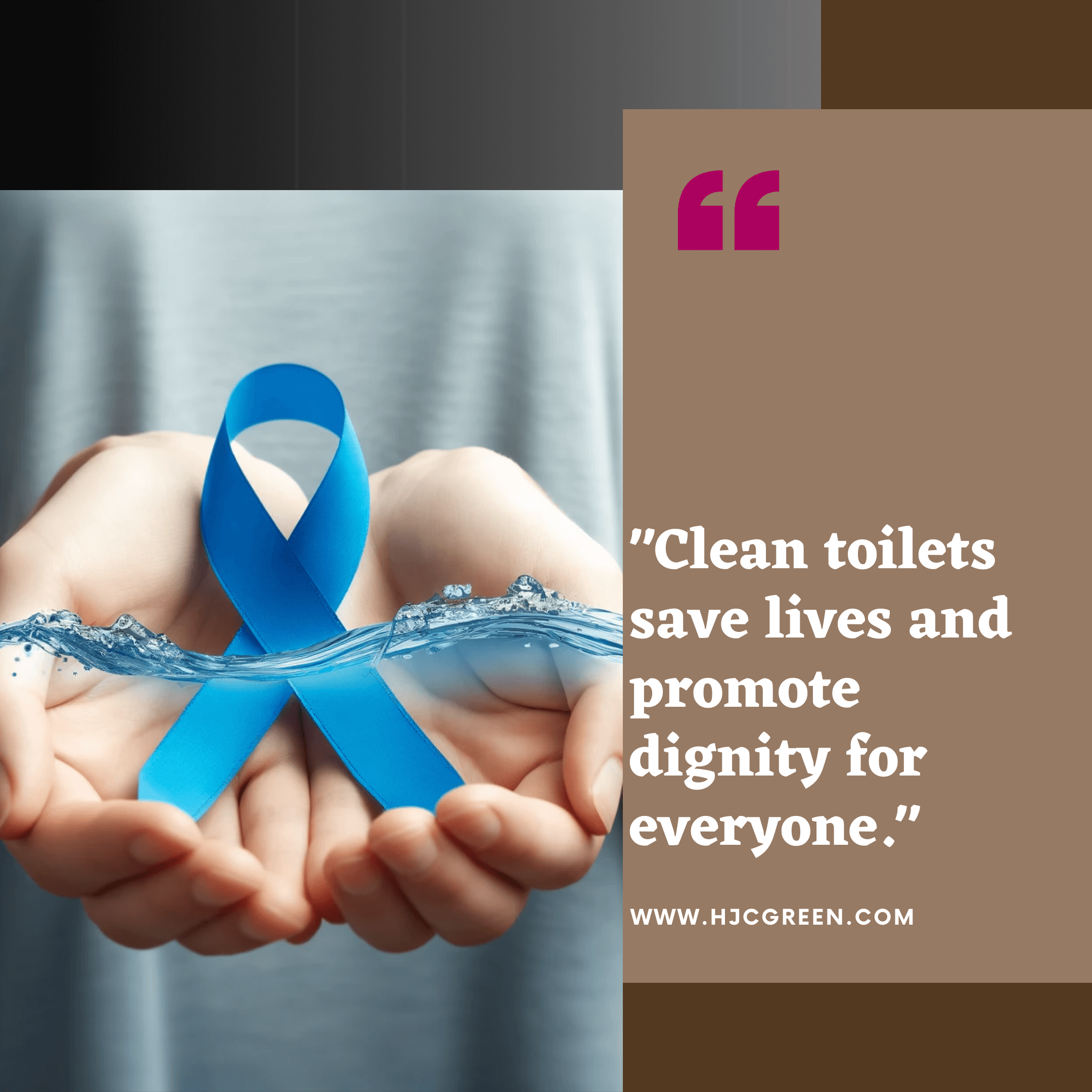 Clean toilets save lives and promote dignity for everyone