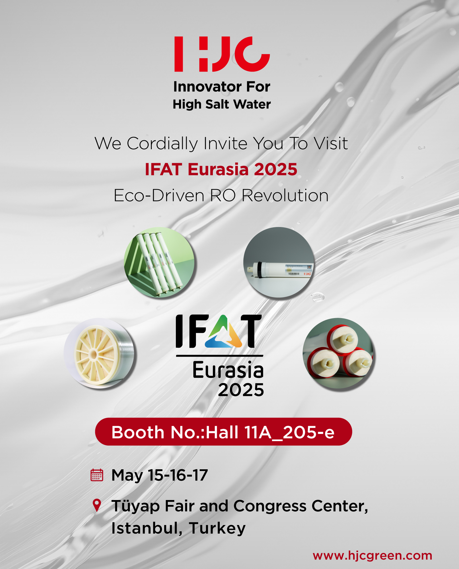 HJC@IFAT Eurasia 2025 | 绿色膜科技，聚焦伊斯坦布尔
